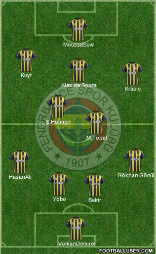 Fenerbahçe SK Formation 2012