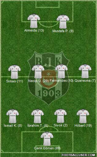 Besiktas JK Formation 2012