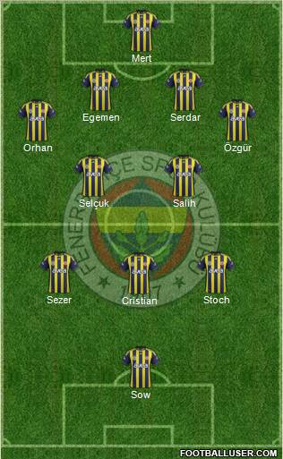 Fenerbahçe SK Formation 2012
