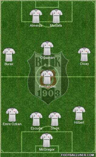 Besiktas JK Formation 2012
