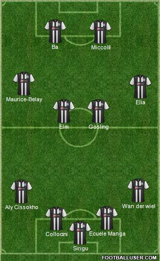 Newcastle United Formation 2012