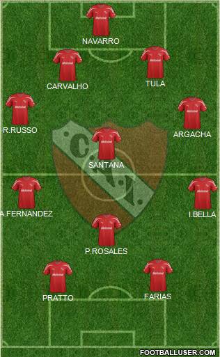 Independiente Formation 2012