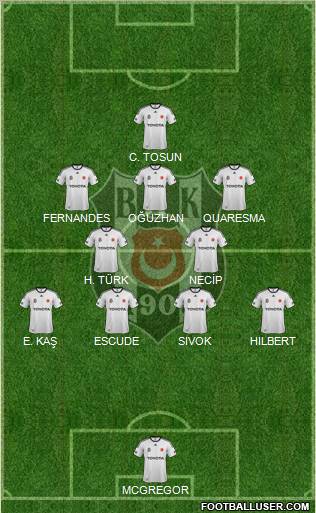 Besiktas JK Formation 2012