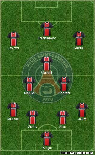 Paris Saint-Germain Formation 2012