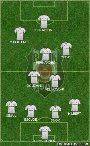Besiktas JK Formation 2012