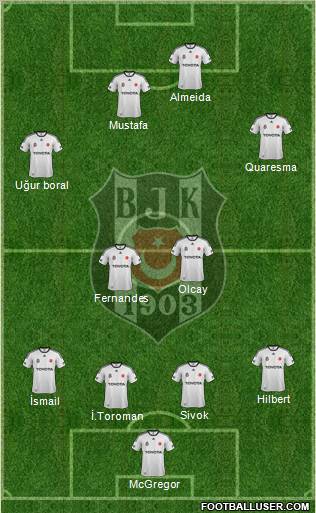 Besiktas JK Formation 2012