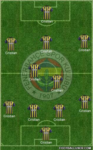 Fenerbahçe SK Formation 2012