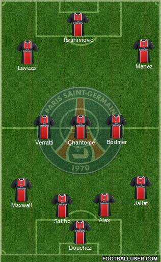 Paris Saint-Germain Formation 2012