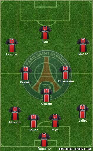 Paris Saint-Germain Formation 2012