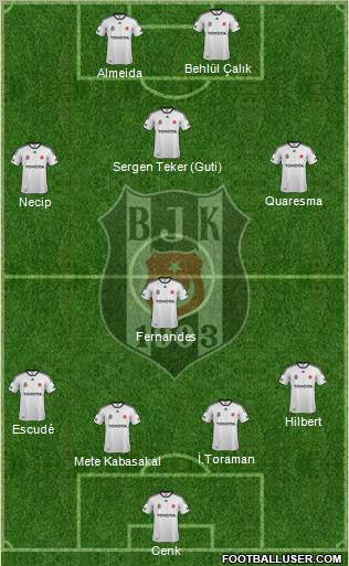 Besiktas JK Formation 2012