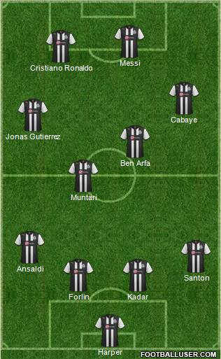 Newcastle United Formation 2012