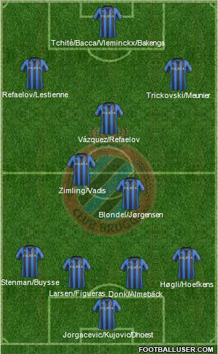 Club Brugge KV Formation 2012
