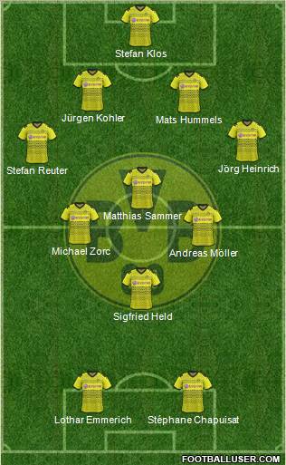 Borussia Dortmund Formation 2012