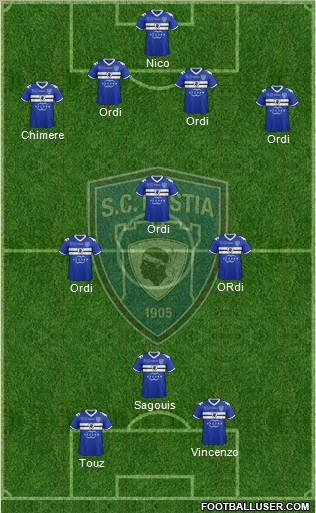 Sporting Club Bastia Formation 2012