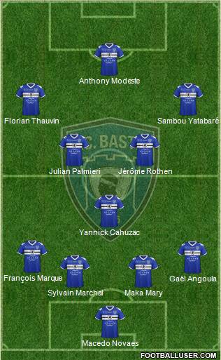 Sporting Club Bastia Formation 2012