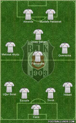 Besiktas JK Formation 2012