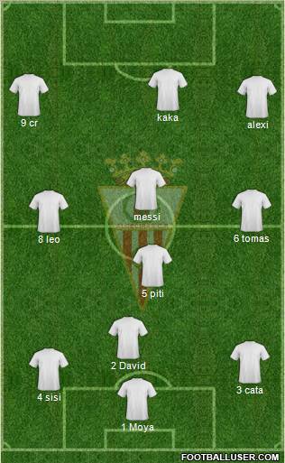 Algeciras C.F. football formation