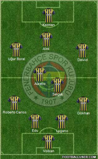 Fenerbahçe SK Formation 2012