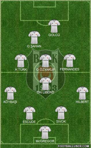 Besiktas JK Formation 2012