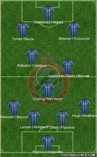 Club Brugge KV Formation 2012
