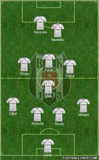 Besiktas JK Formation 2012