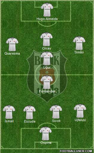 Besiktas JK Formation 2012