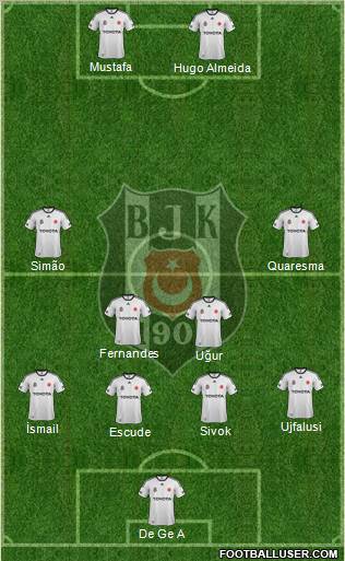 Besiktas JK Formation 2012