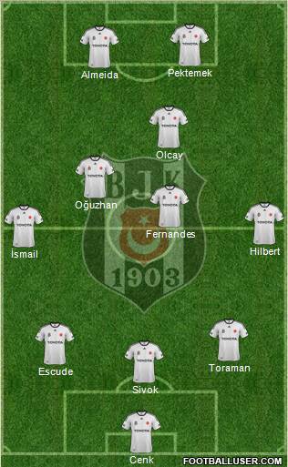 Besiktas JK Formation 2012