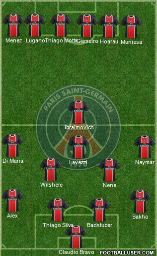 Paris Saint-Germain Formation 2012