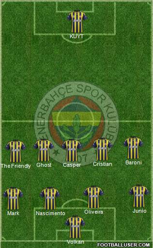 Fenerbahçe SK Formation 2012