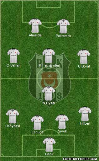 Besiktas JK Formation 2012