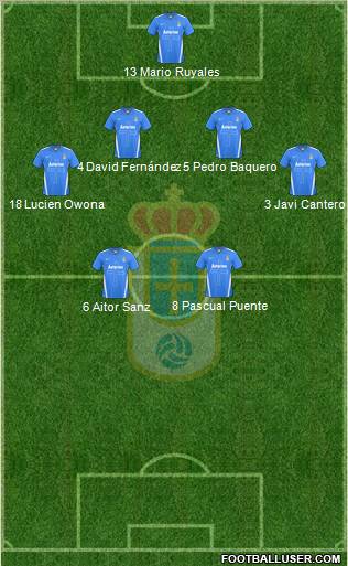 Real Oviedo S.A.D. Formation 2012