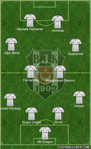 Besiktas JK Formation 2012