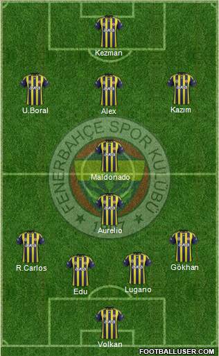 Fenerbahçe SK Formation 2012