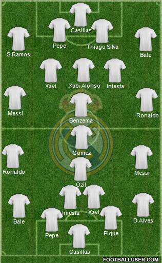 Real Madrid C.F. Formation 2012