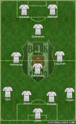 Besiktas JK Formation 2012