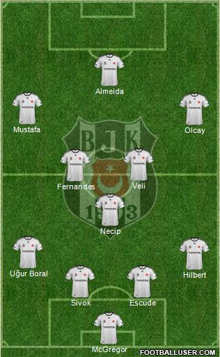 Besiktas JK Formation 2012