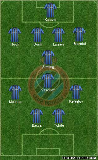 Club Brugge KV Formation 2012