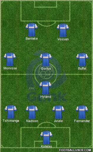 K Racing Club Genk Formation 2012