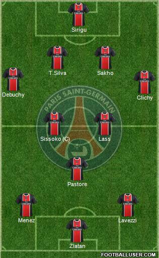 Paris Saint-Germain Formation 2012