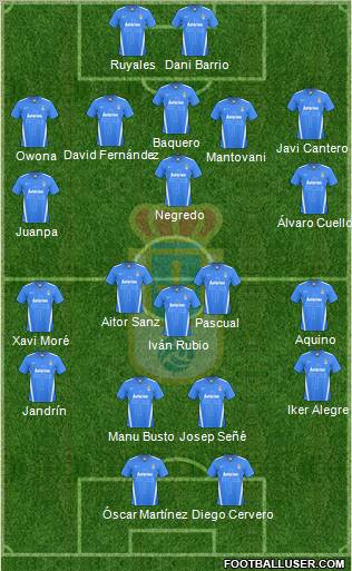 Real Oviedo S.A.D. Formation 2012