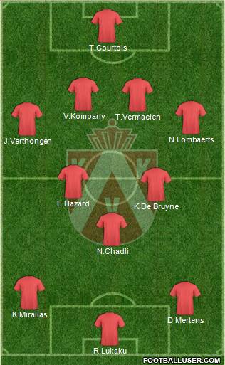 KV Kortrijk Voetbalt Formation 2012