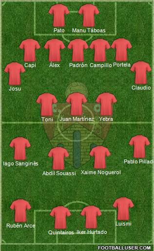 C.D. Ourense Formation 2012