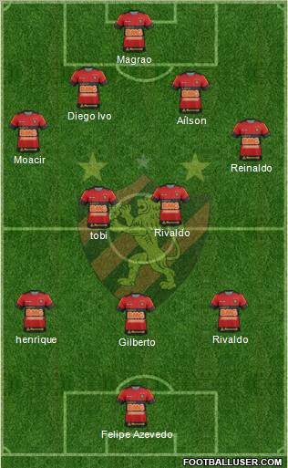 Sport C Recife football formation