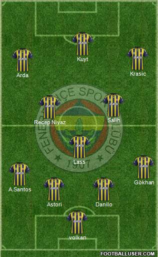 Fenerbahçe SK Formation 2012