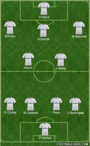 Tottenham Hotspur Formation 2012