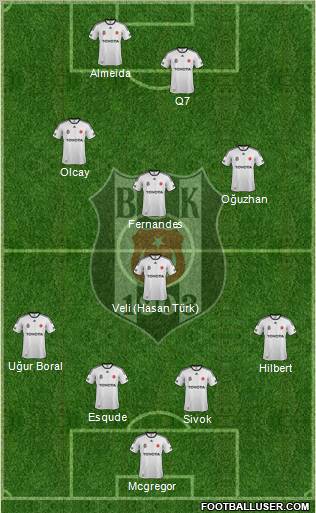Besiktas JK Formation 2012