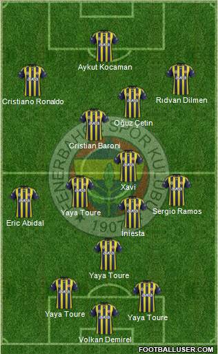 Fenerbahçe SK Formation 2012