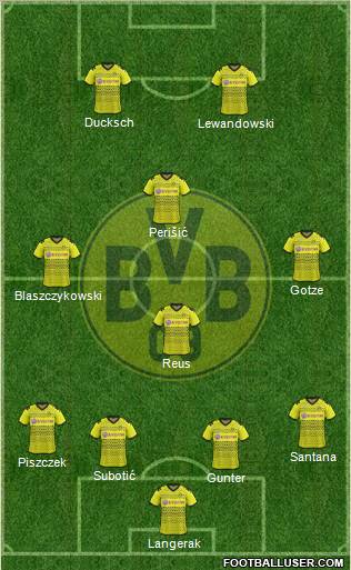 Borussia Dortmund Formation 2012