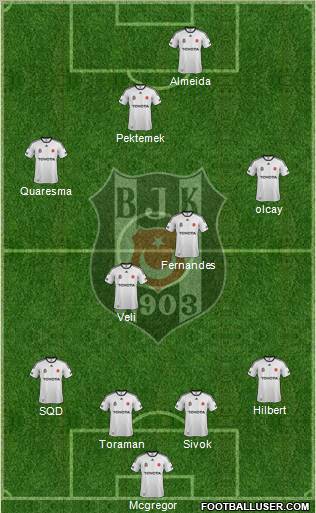 Besiktas JK Formation 2012